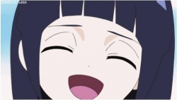 Hinata's smile in naruto SD